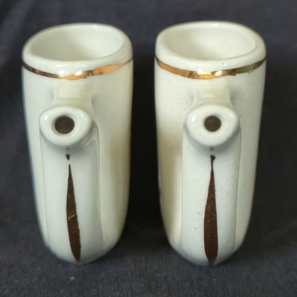 Vintage Karlovy Vary Spa Sipping Cups | Weisenbach Ceramic Set of 2 - Picture 7 of 7